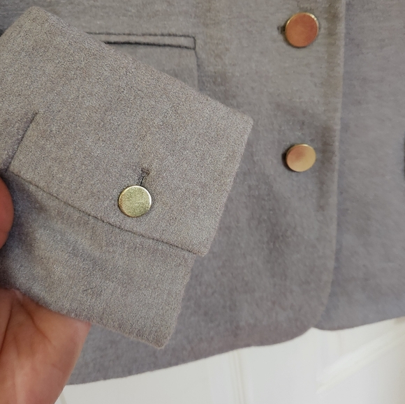 Cartonnier Grey Wool Viscose mix jacket, size 10 - Picture 2 of 10